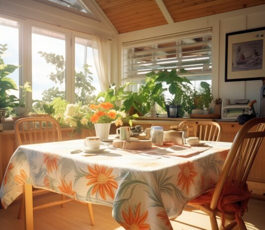 Maak je huis zomers klaar met een afwasbaar tafelkleed en strandstoel